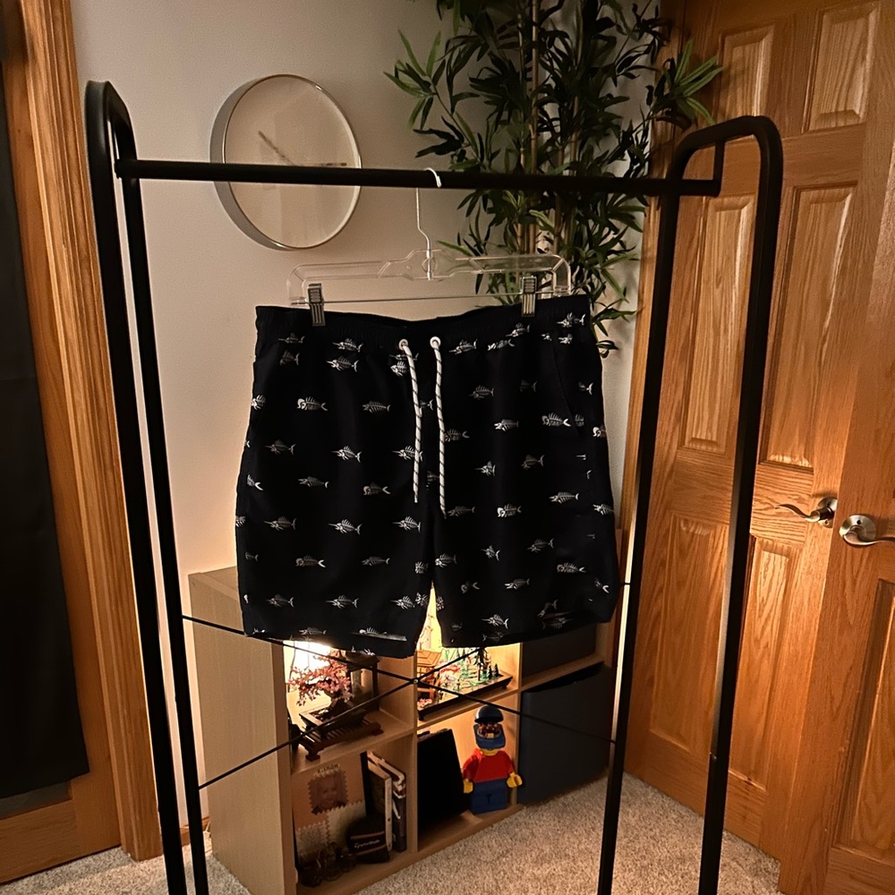 Men's Navy Fish Swim suit